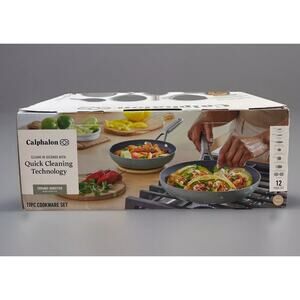 Calphalon Ceramic Nonstick 12-Piece Cookware Set - Brand New!